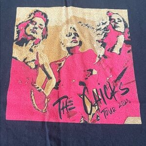The Chicks 2023 Tour Graphic TShirt Blue Size Large